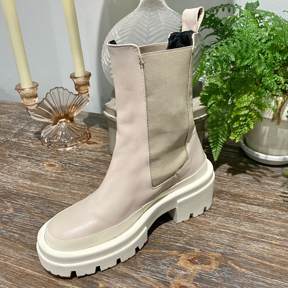 Equitare Women’s Blush Aletta Ankle Boots Leather Platform Chunky‎ Sole US6 EU36 - Picture 10 of 14